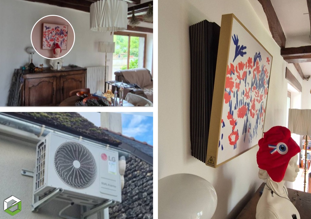 Réalisation Artisan CIRET — climatisation LG intérieure et extérieure